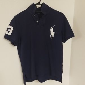 Polo Ralph Lauren navy custom fit polo